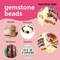 Incraftables 1000pcs Crystal Gemstone Beads for Jewelry Making (24 Colors). Best Natural Stone Chips Kit with Spacer Bead, Silver Wire, Elastic String, Earrings & Organizer for DIY Crafts & Bracelet
